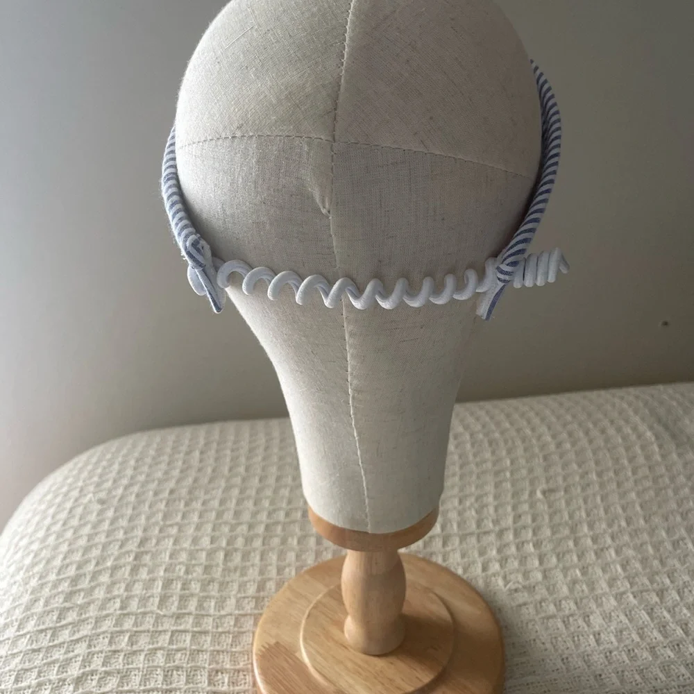 Sun N Sand  Blue Nautical Visor Hat with Adjustable Fit - Picture 5 of 8